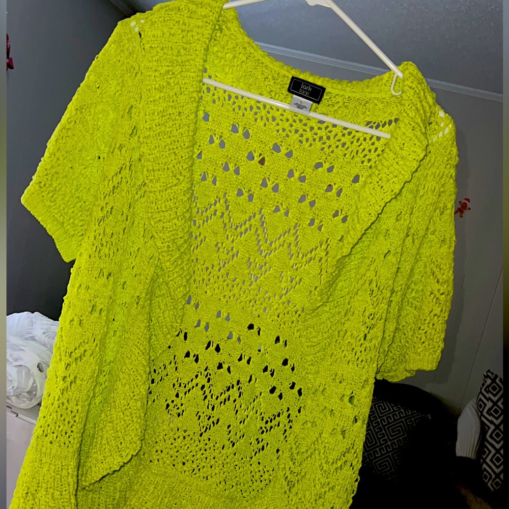 NWT Lark Lane Sweater Casual Crochet Shrug